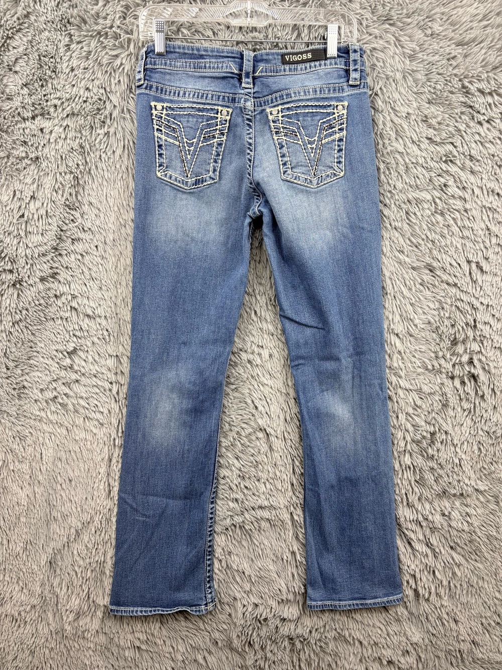 Vigoss Jeans Womens 6 Blue Chelsea Slim Bootcut Heritage Fit Mid Rise